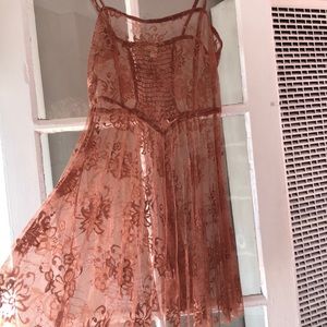 NWOT. See through slip dress